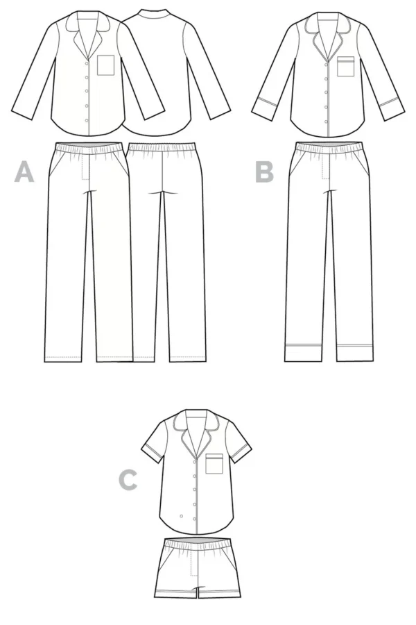Closet Core Carolyn Pajamas Pattern - Image 4