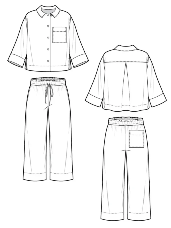 Closet Core Fran Pajamas Pattern - Image 4