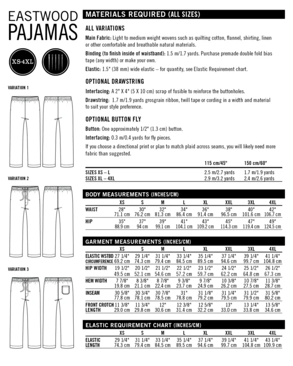 Thread Theory Eastwood Pajamas Pattern - Image 5